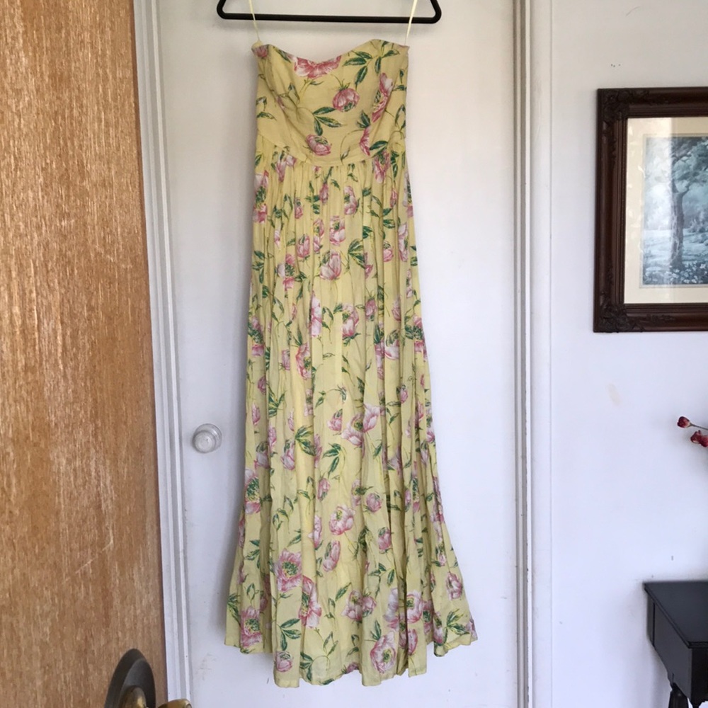 French connection strapless maxi dress
